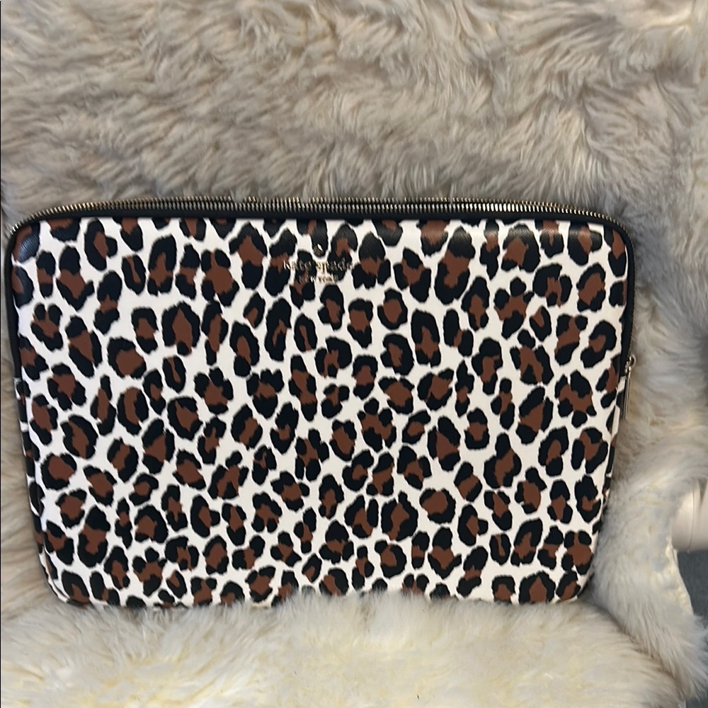 Kate Spade Leopard Print Laptop Sleeve